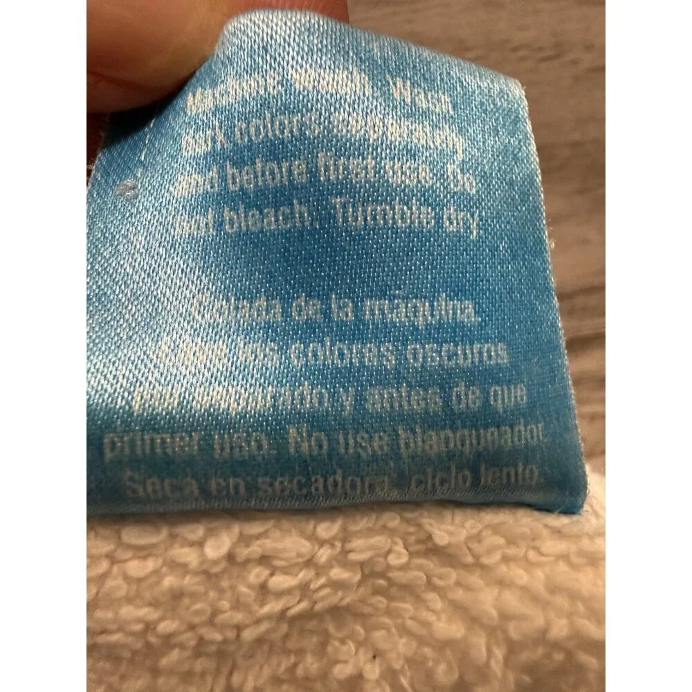 Vtg Cotton Beach Bath Towel  Crest Oral B Toothpaste  Dental advertisement Read